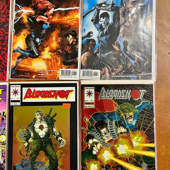 Lot of 9 Valiant Comics - Book of Death, Harbinger, Bloodshot, Magnus Robot Figh - Picture 3 of 6